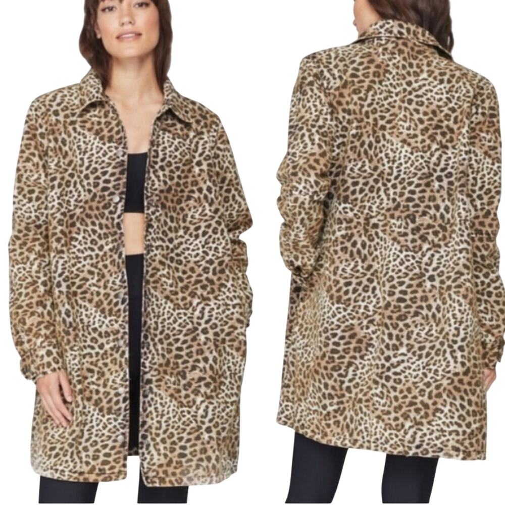 SPIRITUAL GANGSTER Cheetah Dope Soul Coach Jacket Mobwife Animal Print S